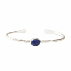 moonlight lapis lazuli silver bracelet