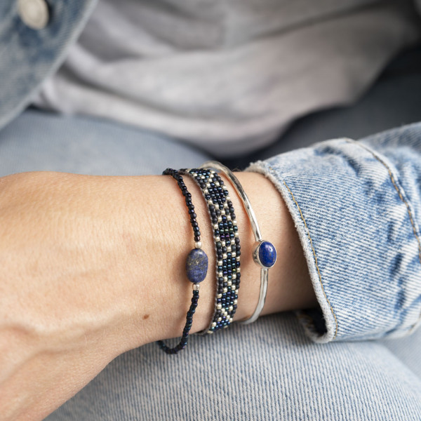 moonlight lapis lazuli silver bracelet sfeer 2 moonlight lapis lazuli silver bracelet sfeer 2