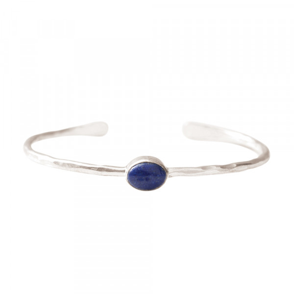 moonlight lapis lazuli silver bracelet
