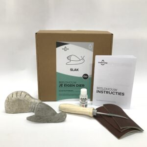 slak diy-pakket samstone beeldhouwen speksteen atelier op reis