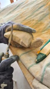 schildpad  samstone diypakket beeldhouwen