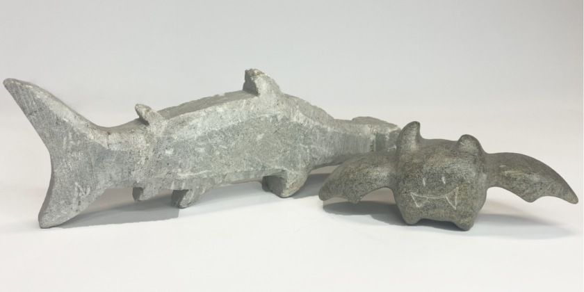 vleermuis uit speksteen samstone