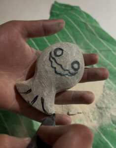 lijnen schetsen spook