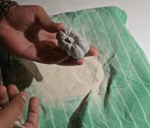 bovenaanzicht pompoen