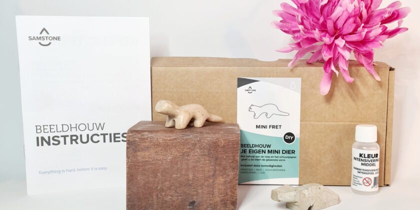 fret mini diy-pakket samstone beeldhouwen