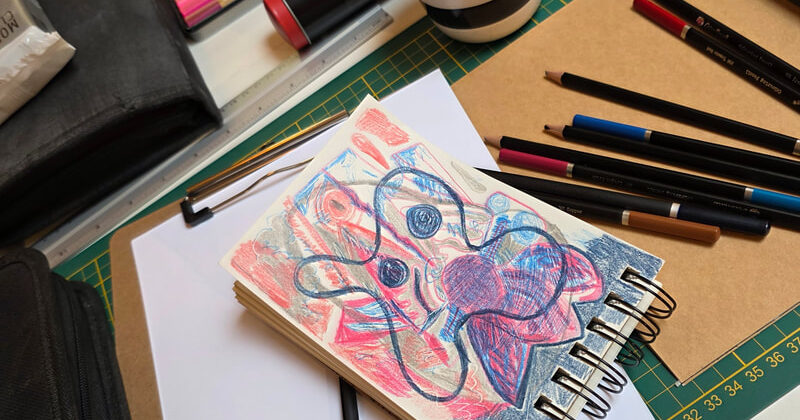 tekening schets atelier