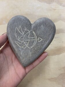 hart cupido speksteen