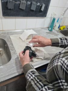 beeldhouwen steen olie