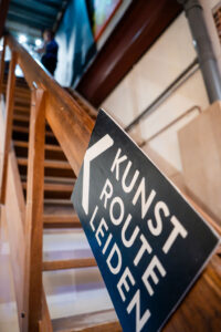 kunstroute banner zwart